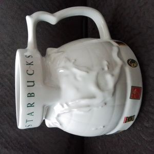 Starbucks Coffee Around the World Globe 3D 16 oz Travel Mug Cup with Lid